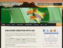 Tablet Screenshot of discovercreation.org